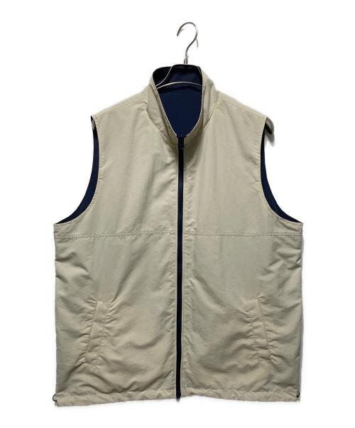 uniform experiment（ユニフォームエクスペリメント）uniform experiment (ユニフォームエクスペリメント) リバーシブルベスト ネイビー×ベージュ サイズ:１の古着・服飾アイテム