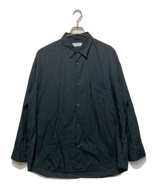 Graphpaper（グラフペーパー）Graphpaper (グラフペーパー) Broad L/S Oversized Regular Collar Shirt ブラック サイズ:1の古着・服飾アイテム