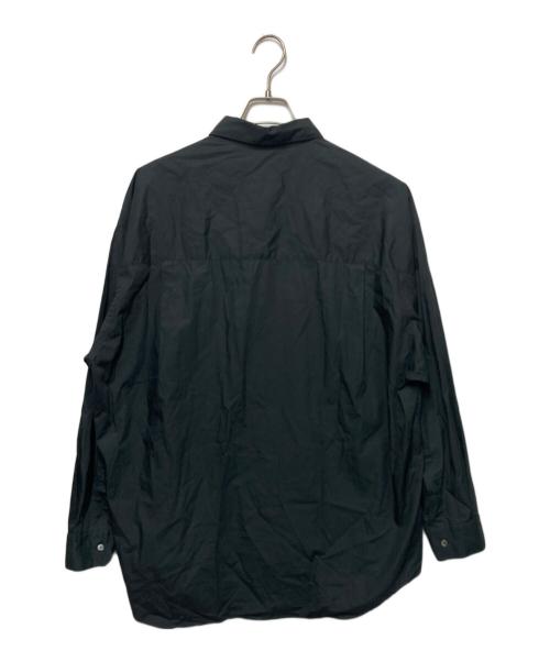 Graphpaper（グラフペーパー）Graphpaper (グラフペーパー) Broad L/S Oversized Regular Collar Shirt ブラック サイズ:1の古着・服飾アイテム