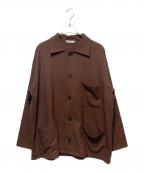 AMBERGLEAMアンバーグリーム）の古着「シャツジャケット」｜ブラウン