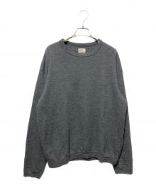 Bonfil（ボンフィル）の古着「ウールクルーネックロングスリーブ」｜グレー