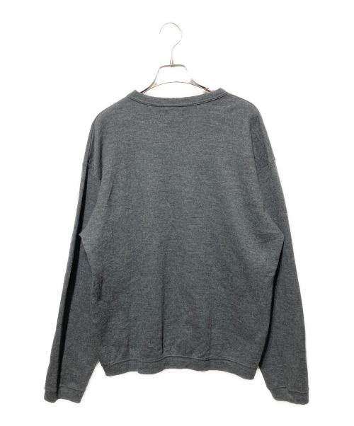Bonfil（ボンフィル）Bonfil (ボンフィル) ウールクルーネックロングスリーブ グレー サイズ:Ｌの古着・服飾アイテム