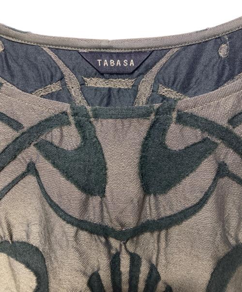 TABASA（タバサ）TABASA (タバサ) アールヌーヴォージャガードチュニック カーキ サイズ:SIZE 32の古着・服飾アイテム