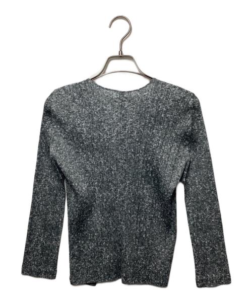 PLEATS PLEASE（プリーツプリーズ）PLEATS PLEASE (プリーツプリーズ) プリーツカーディガン グレー サイズ:3の古着・服飾アイテム