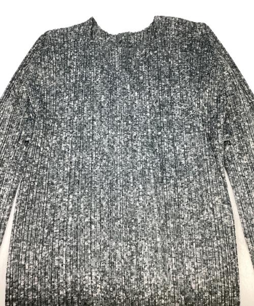 PLEATS PLEASE（プリーツプリーズ）PLEATS PLEASE (プリーツプリーズ) プリーツカーディガン グレー サイズ:3の古着・服飾アイテム