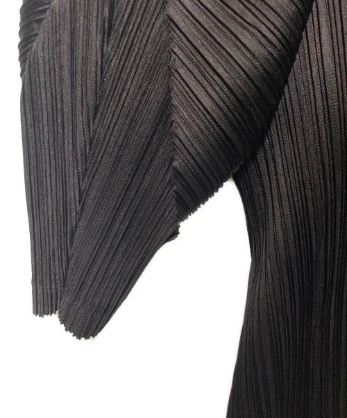 PLEATS PLEASE（プリーツプリーズ）PLEATS PLEASE (プリーツプリーズ) プリーツワンピース ブラウン サイズ:3の古着・服飾アイテム
