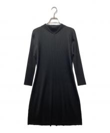 PLEATS PLEASE（プリーツプリーズ）の古着「セーラーカラープリーツワンピース」｜ブラック