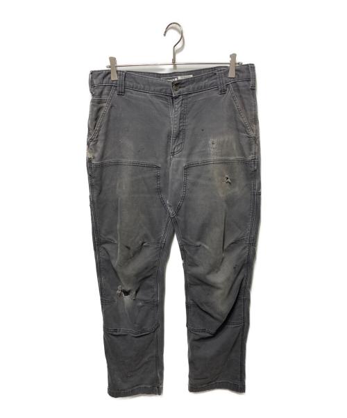 CarHartt（カーハート）CarHartt (カーハート) ダブルニーワークパンツ グレー サイズ:34×32の古着・服飾アイテム