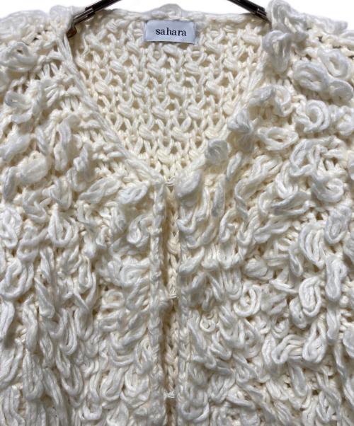 sahara（サハラ）sahara (サハラ) Loop Knit Cardigan ホワイト サイズ:不明の古着・服飾アイテム