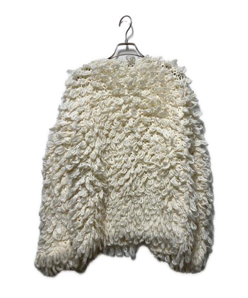 sahara（サハラ）sahara (サハラ) Loop Knit Cardigan ホワイト サイズ:不明の古着・服飾アイテム