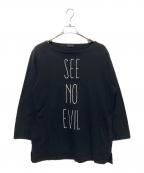 UNDERCOVERアンダーカバー）の古着「プリントカットソー」｜ブラック