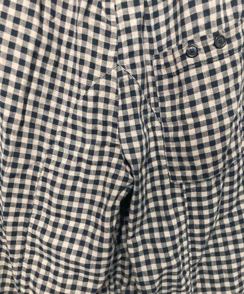 Alexandr manamis（アレクサンダー・マナミス）Alexandr manamis (アレクサンダー・マナミス) ワイドチェックパンツ ブラック×ベージュ サイズ:1の古着・服飾アイテム