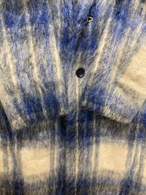 JOSEPH（ジョゼフ）JOSEPH (ジョゼフ) シャギーコート ベージュ×ブルー サイズ:36の古着・服飾アイテム