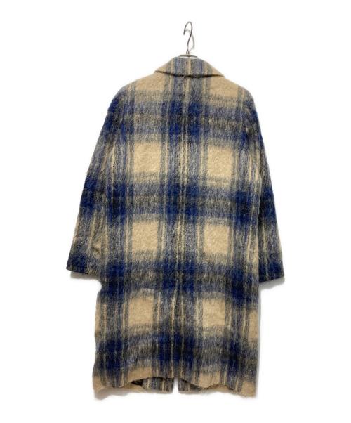JOSEPH（ジョゼフ）JOSEPH (ジョゼフ) シャギーコート ベージュ×ブルー サイズ:36の古着・服飾アイテム