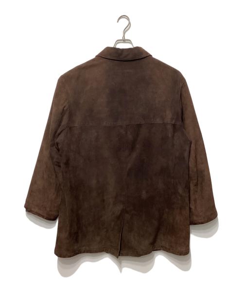 Salvatore Ferragamo（サルヴァトーレ フェラガモ）Salvatore Ferragamo (サルヴァトーレ フェラガモ) スエードジャケット ブラウン サイズ:50の古着・服飾アイテム