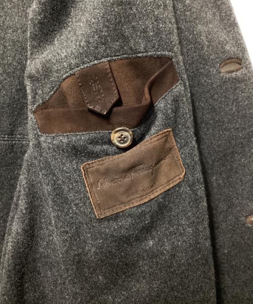 Salvatore Ferragamo（サルヴァトーレ フェラガモ）Salvatore Ferragamo (サルヴァトーレ フェラガモ) スエードジャケット ブラウン サイズ:50の古着・服飾アイテム