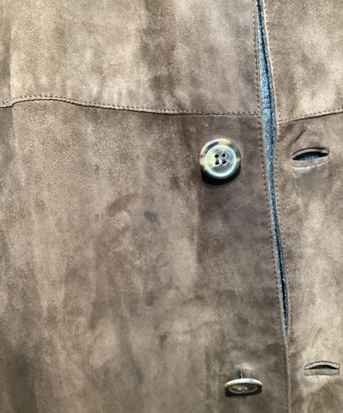 Salvatore Ferragamo（サルヴァトーレ フェラガモ）Salvatore Ferragamo (サルヴァトーレ フェラガモ) スエードジャケット ブラウン サイズ:50の古着・服飾アイテム