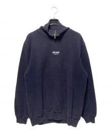 PALACE（パレス）の古着「Brusher Zip Neck Sweat」｜ネイビー