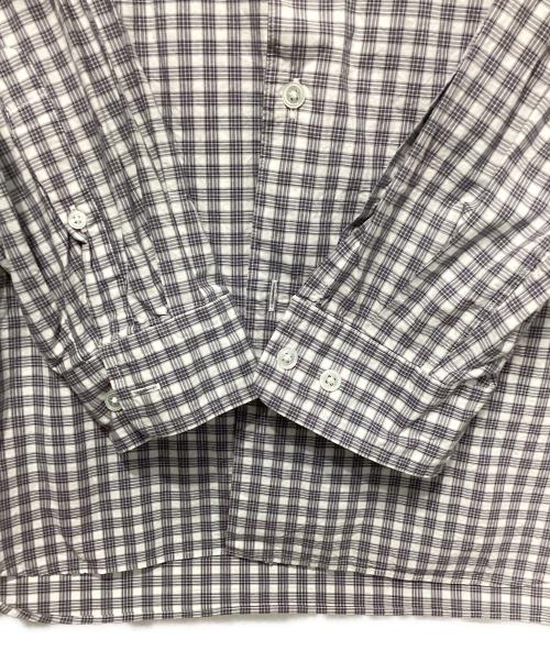 STEVEN ALAN（スティーブンアラン）STEVEN ALAN (スティーブンアラン) 60ヘイズチェックシャツ ホワイト×グレー サイズ:Ｓの古着・服飾アイテム
