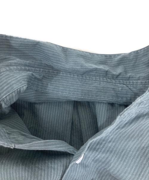 STEVEN ALAN（スティーブンアラン）STEVEN ALAN (スティーブンアラン) 60コンパクトヤーンストライプシャツ グリーン サイズ:Ｓの古着・服飾アイテム