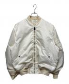 INNATインアット）の古着「bomber jacket/ボンバージャケット」｜アイボリー