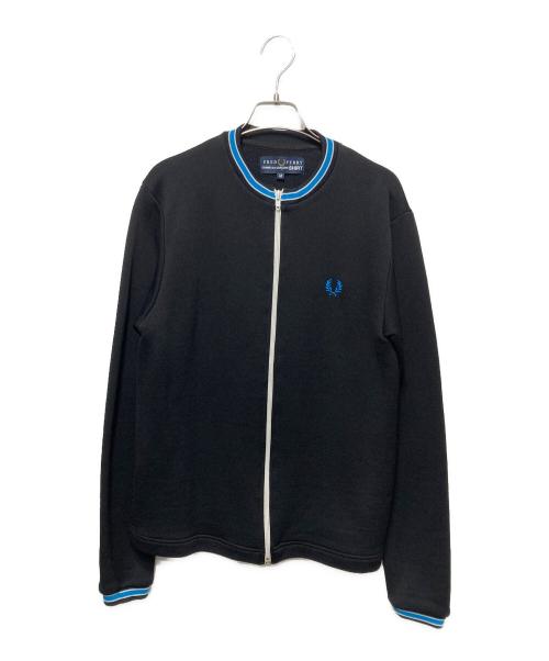FRED PERRY（フレッドペリー）FRED PERRY (フレッドペリー) COMME des GARCONS SHIRT (コムデギャルソンシャツ) トラックジャケット ブラック サイズ:Mの古着・服飾アイテム