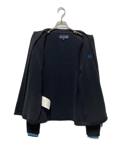 FRED PERRY（フレッドペリー）FRED PERRY (フレッドペリー) COMME des GARCONS SHIRT (コムデギャルソンシャツ) トラックジャケット ブラック サイズ:Mの古着・服飾アイテム
