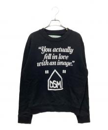 OFFWHITE×DOVER STREET MARKET（オフホワイト×ドーバー ストリート マーケット）の古着「プリントスウェット」｜ブラック