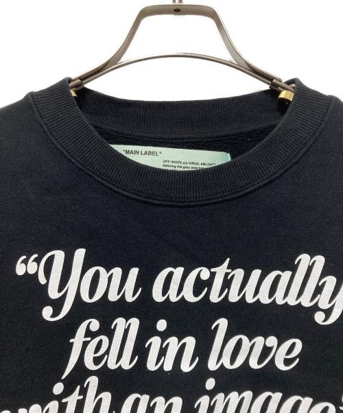 OFFWHITE（オフホワイト）OFFWHITE (オフホワイト) DOVER STREET MARKET (ドーバー ストリート マーケット) プリントスウェット ブラック サイズ:Ｍの古着・服飾アイテム