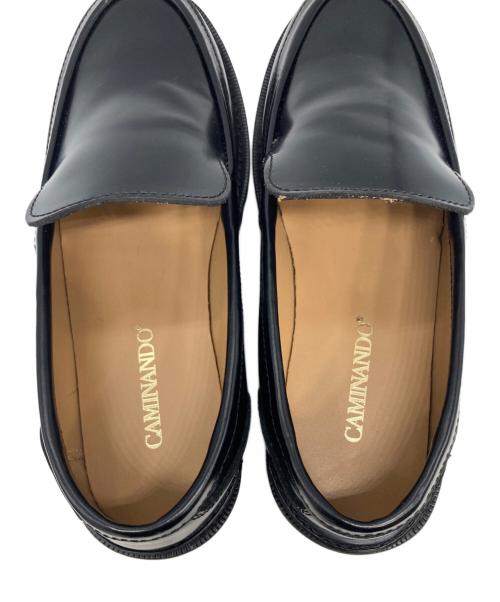 Caminando（カミナンド）Caminando (カミナンド) Plain Loafers ブラック サイズ:SIZE 6の古着・服飾アイテム
