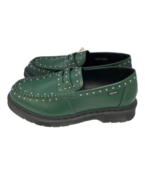 Dr.Martens（ドクターマーチン）Dr.Martens (ドクターマーチン) SUPREME (シュプリーム) Penton Loafer グリーン サイズ:8の古着・服飾アイテム