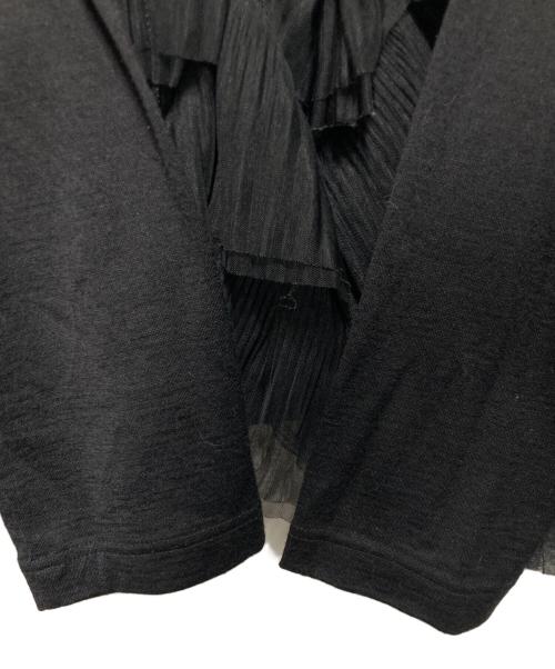 COMME des GARCONS（コムデギャルソン）COMME des GARCONS (コムデギャルソン) ウール チュール ティアード ロングスリーブ カットソー ブラック サイズ:Ｓの古着・服飾アイテム