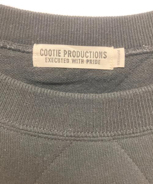 COOTIE PRODUCTIONS（クーティープロダクツ）COOTIE PRODUCTIONS (クーティープロダクツ) キルティングスウェット ブラック サイズ:Mの古着・服飾アイテム