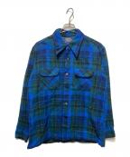 PENDLETONペンドルトン）の古着「ウールチェックシャツ」｜ブルー×グリーン