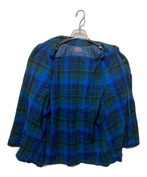 PENDLETON（ペンドルトン）PENDLETON (ペンドルトン) ウールチェックシャツ ブルー×グリーン サイズ:Ｌの古着・服飾アイテム