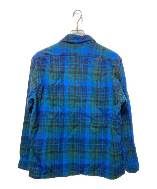 PENDLETON（ペンドルトン）PENDLETON (ペンドルトン) ウールチェックシャツ ブルー×グリーン サイズ:Ｌの古着・服飾アイテム