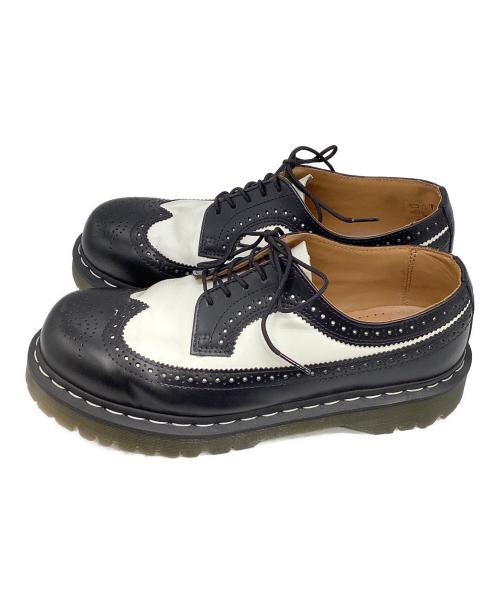 Dr.Martens（ドクターマーチン）Dr.Martens (ドクターマーチン) ウィングチップシューズ ブラック×ホワイト サイズ:27.5cmの古着・服飾アイテム