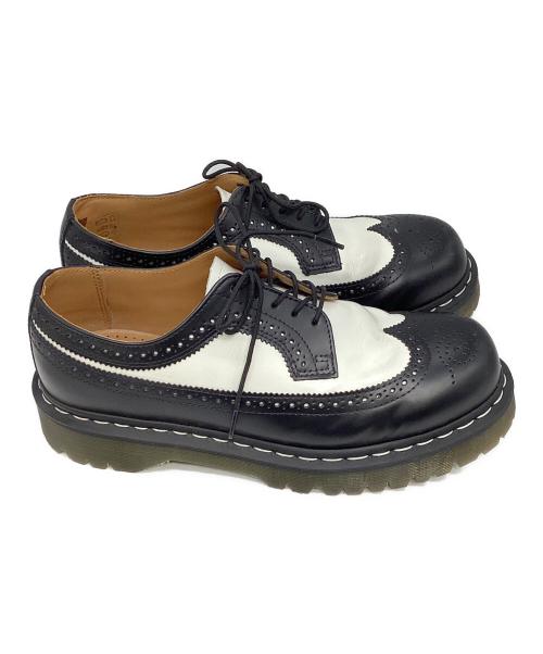 Dr.Martens（ドクターマーチン）Dr.Martens (ドクターマーチン) ウィングチップシューズ ブラック×ホワイト サイズ:27.5cmの古着・服飾アイテム