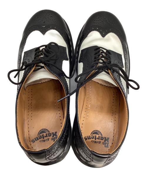 Dr.Martens（ドクターマーチン）Dr.Martens (ドクターマーチン) ウィングチップシューズ ブラック×ホワイト サイズ:27.5cmの古着・服飾アイテム