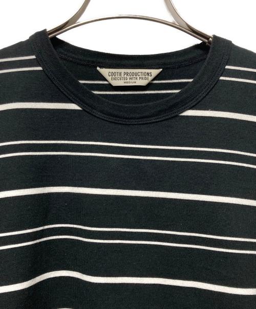 COOTIE PRODUCTIONS（クーティープロダクツ）COOTIE PRODUCTIONS (クーティープロダクツ) Supima Border Oversized L/S Tee ブラック サイズ:Ｍの古着・服飾アイテム