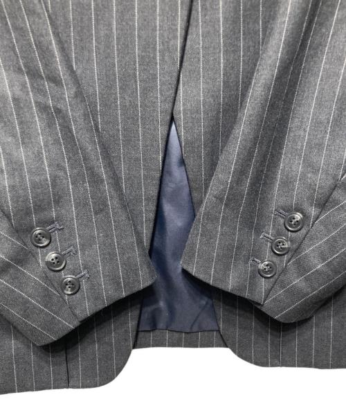 la peau de gem（ラポドゥジェム）la peau de gem (ラポドゥジェム) ピンタックノーカーラージャケット グレー サイズ:38の古着・服飾アイテム