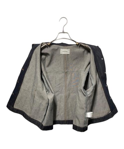 la peau de gem（ラポドゥジェム）la peau de gem (ラポドゥジェム) S/Sデニムジャケット インディゴ サイズ:freeの古着・服飾アイテム