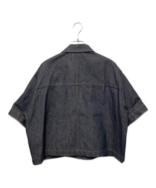 la peau de gem（ラポドゥジェム）la peau de gem (ラポドゥジェム) S/Sデニムジャケット インディゴ サイズ:freeの古着・服飾アイテム