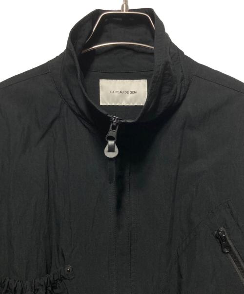 la peau de gem（ラポドゥジェム）la peau de gem (ラポドゥジェム) ボンバージャケット ブラック サイズ:freeの古着・服飾アイテム
