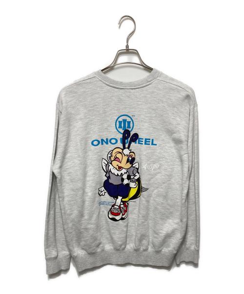 ono wheel（オノホイール）ONO WHEEL (オノホイール) アビスパ福岡 (アビスパフクオカ) クルーネックスウェット グレー サイズ:Mの古着・服飾アイテム