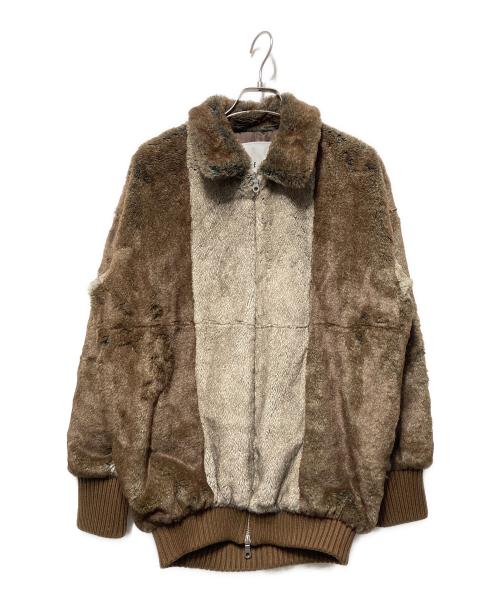 juemi（ジュエミ）juemi (ジュエミ) Fur Blouson ブラウン サイズ:Freeの古着・服飾アイテム