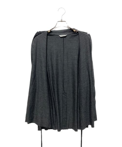 PHEENY（フィーニー）PHEENY (フィーニー) WOOL JERSEY DRAPE SHIRT グレー サイズ:freeの古着・服飾アイテム