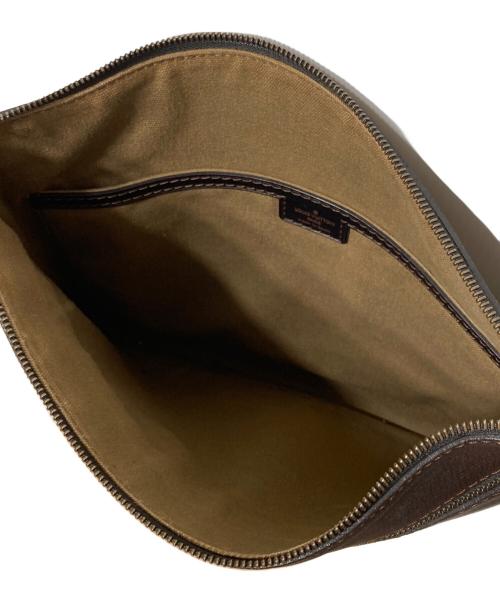 LOUIS VUITTON（ルイ ヴィトン）LOUIS VUITTON (ルイ ヴィトン) レザーショルダーバッグ ブラウンの古着・服飾アイテム