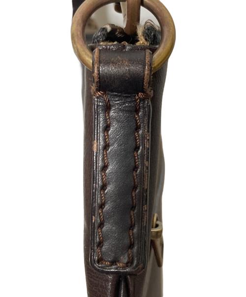 LOUIS VUITTON（ルイ ヴィトン）LOUIS VUITTON (ルイ ヴィトン) レザーショルダーバッグ ブラウンの古着・服飾アイテム