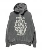 COOTIE PRODUCTIONS×HangOutクーティープロダクツ×ハングアウト）の古着「Pigment Dyed Open End Yarn Sweat Hoodie」｜グレー